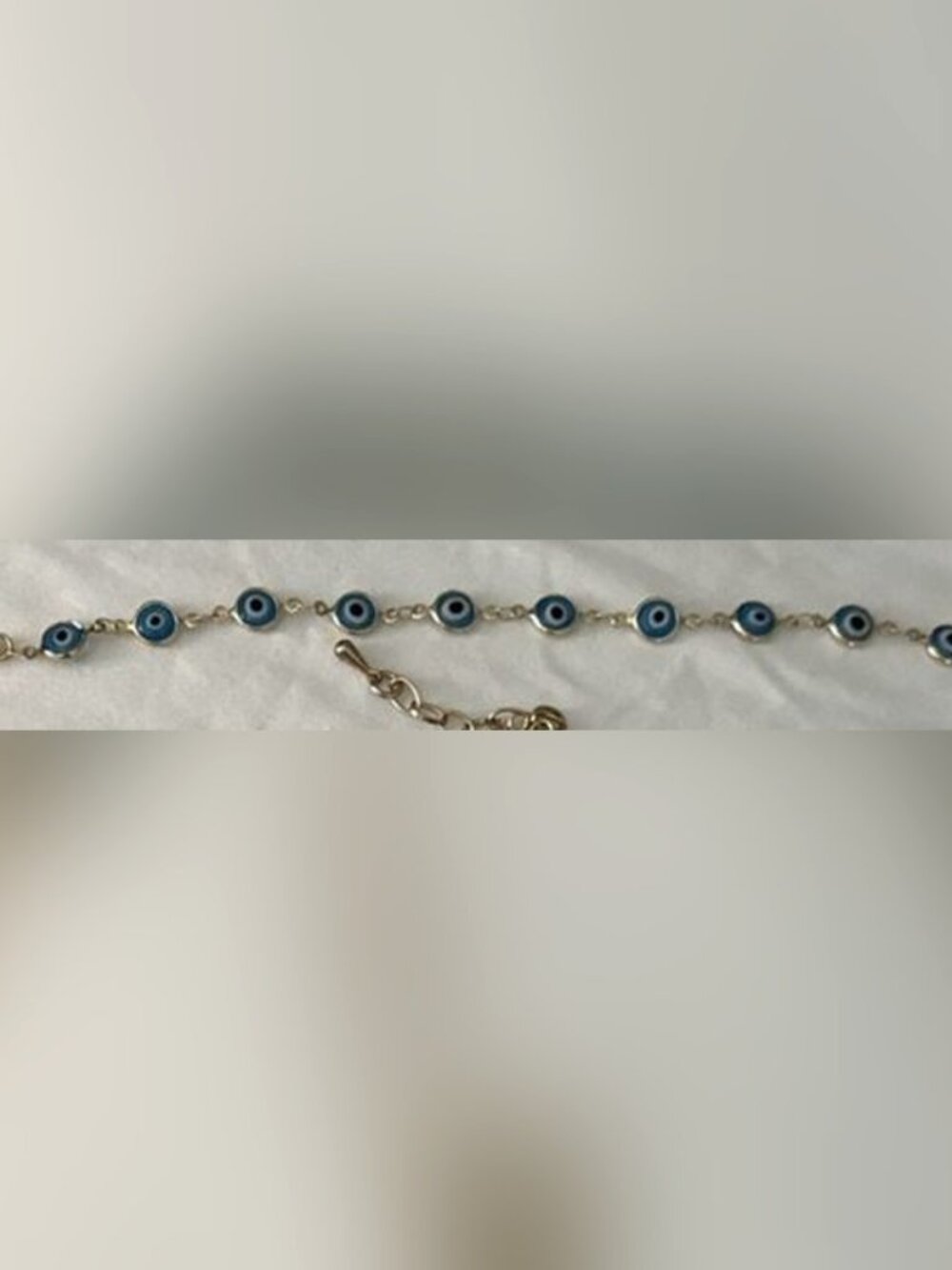 Blue Evil Eye Chain Bracelet